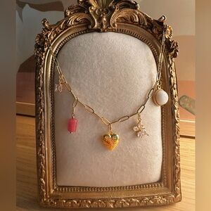 Valentines Day Inspired 18K Gold Plated Necklace